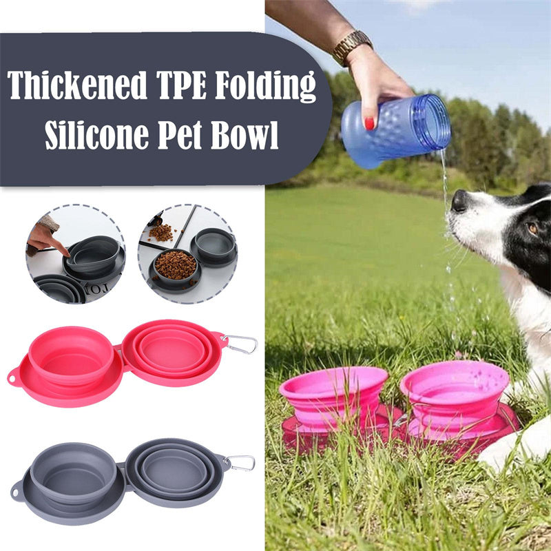 Rubber Foldable Double Bowl - Zoomies
