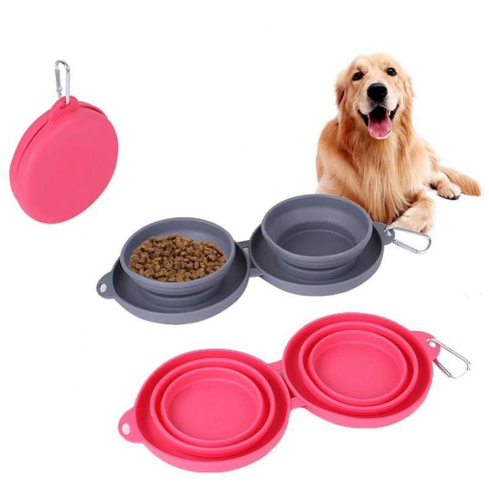 Rubber Foldable Double Bowl - Zoomies