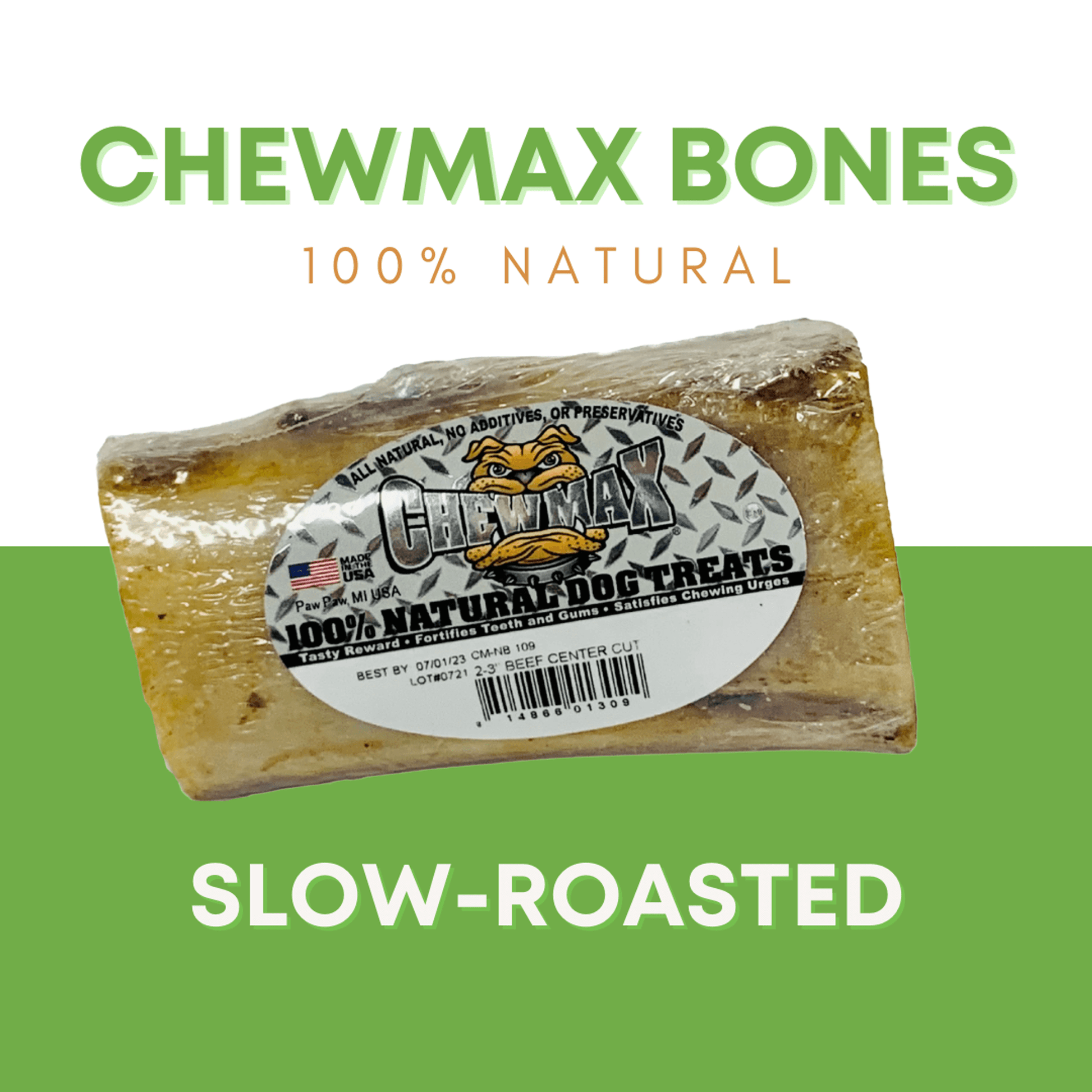 Natural Beef Cut Dog Chew Bones - Zoomies