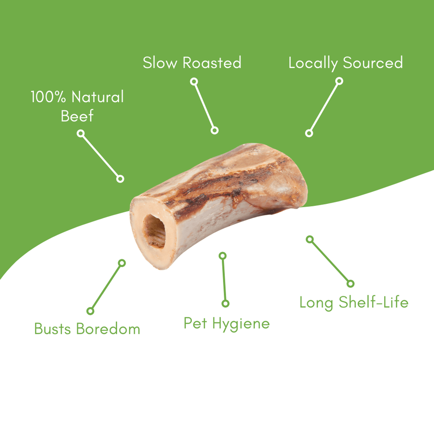Natural Beef Cut Dog Chew Bones - Zoomies