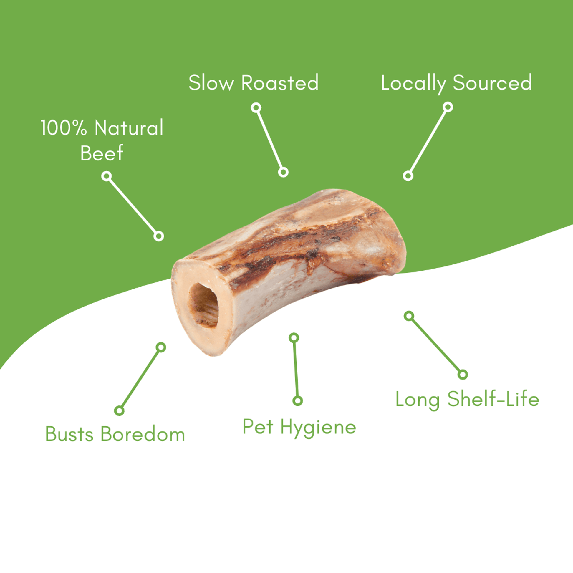 Natural Beef Cut Dog Chew Bones - Zoomies