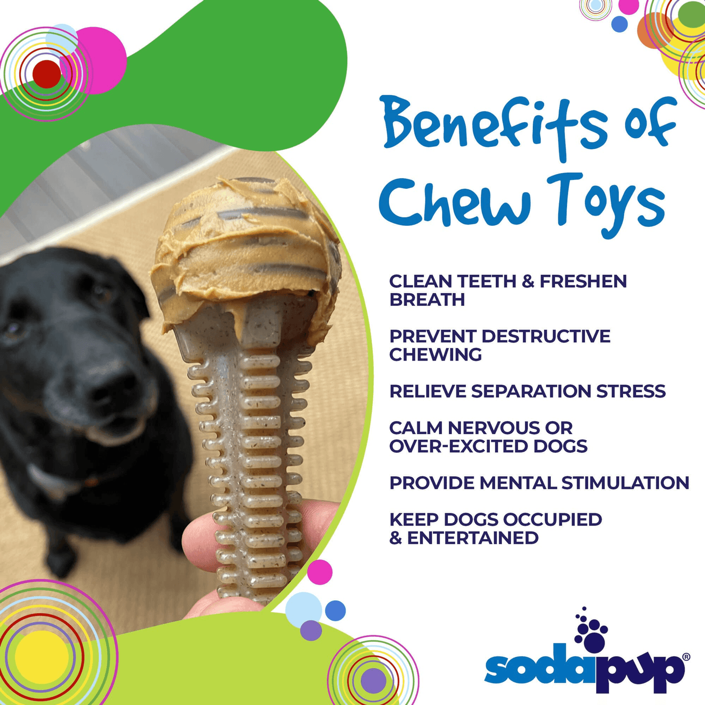 Honey Bone Dental Tower - Ultra Durable Chew Toy for Aggressive Chewers
