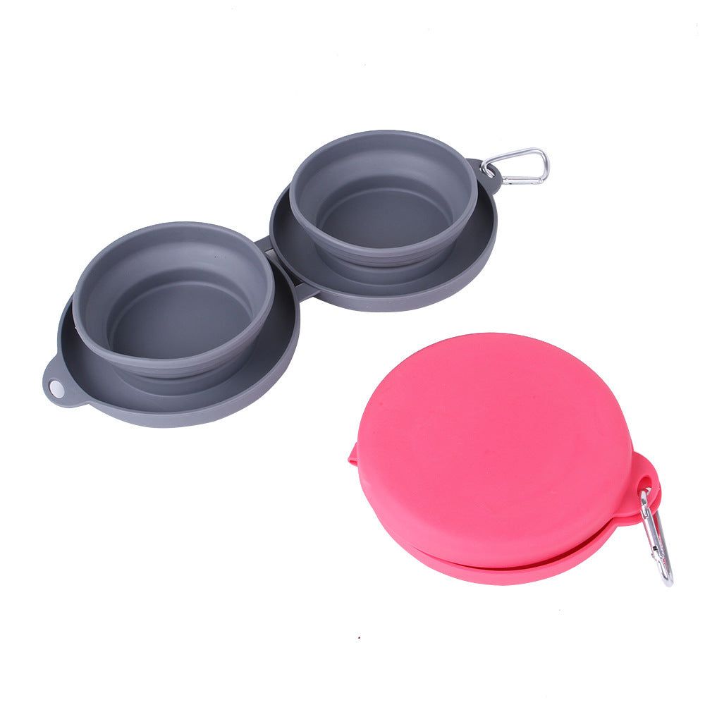 Rubber Foldable Double Bowl - Zoomies