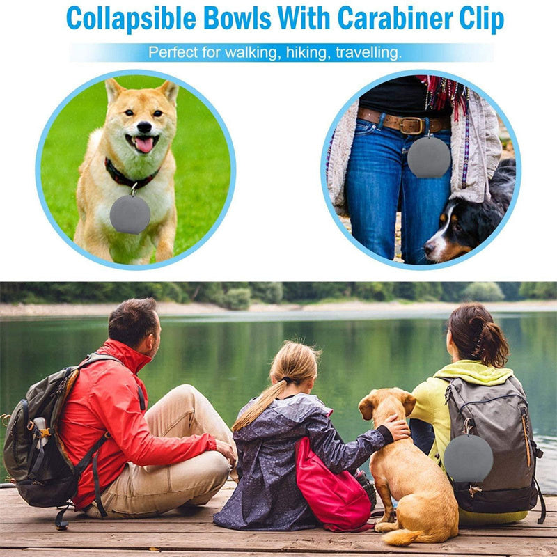 Rubber Foldable Double Bowl - Zoomies