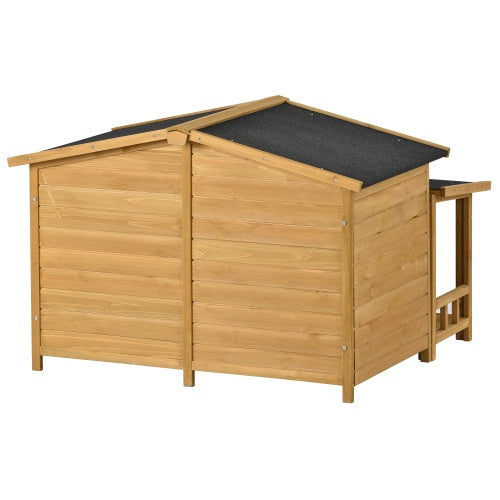 Large Wooden Dog House - Zoomies