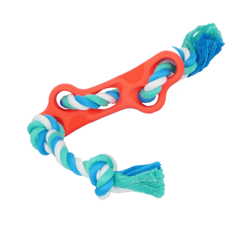 Rubber Bone Dog Chew Toy - Zoomies