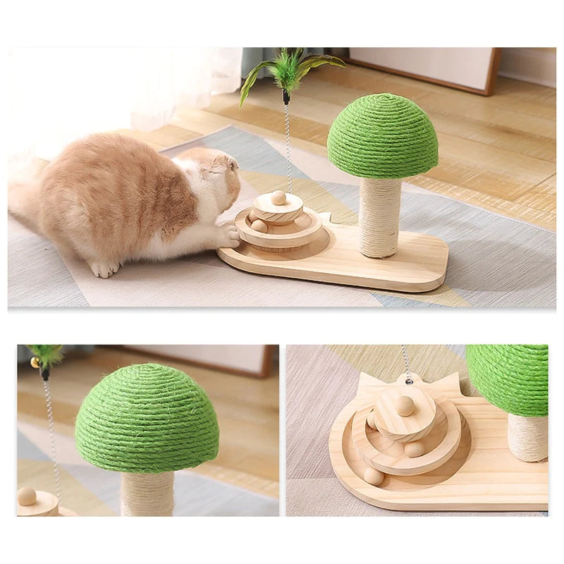 Pet Tree Scratching Post with Toy - Zoomies