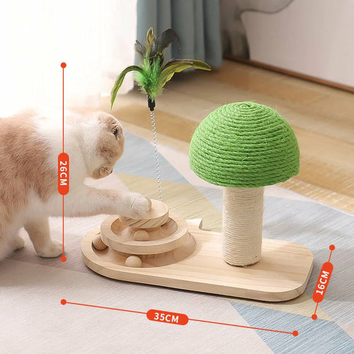 Pet Tree Scratching Post with Toy - Zoomies