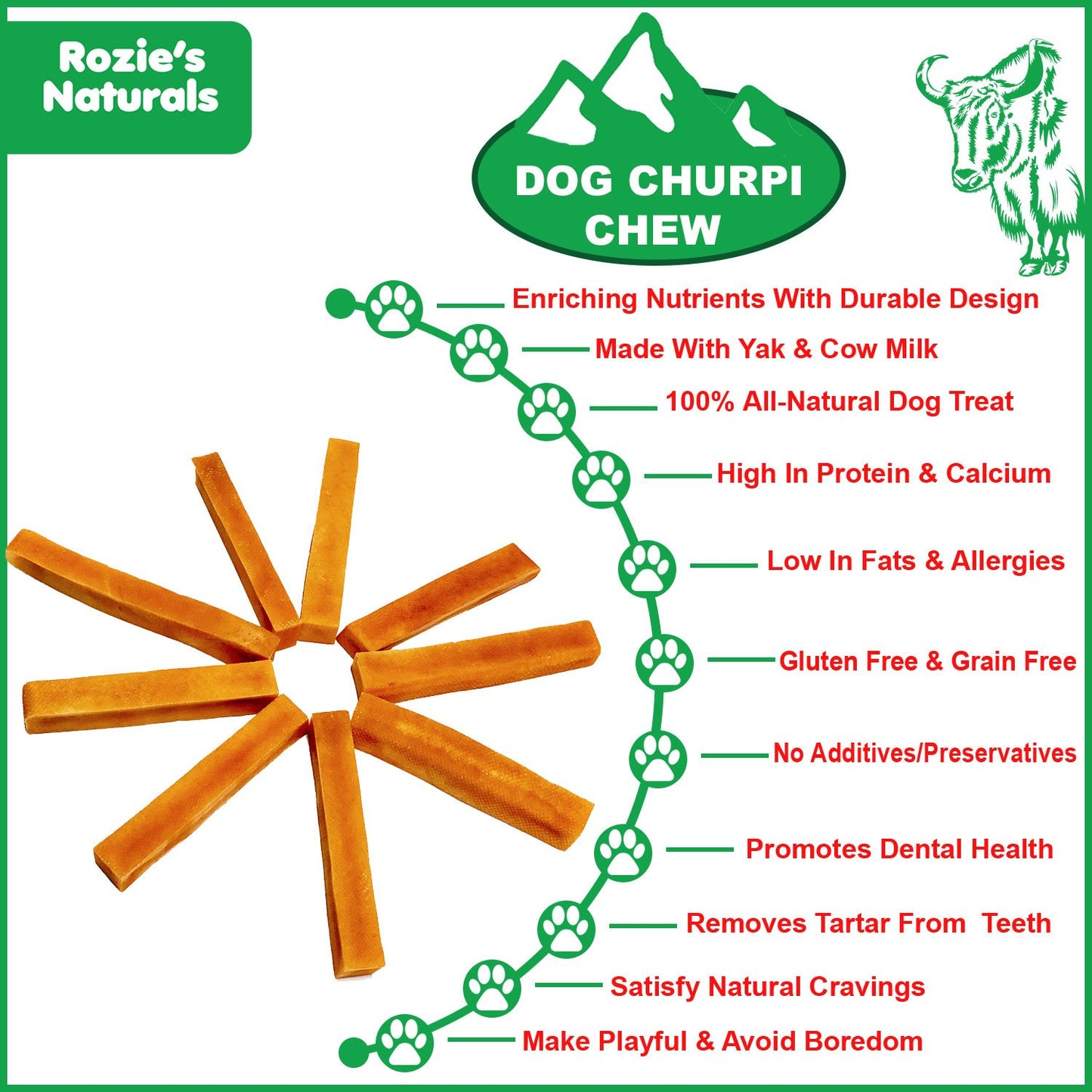 Cheese Churpi Dog Chews - Zoomies