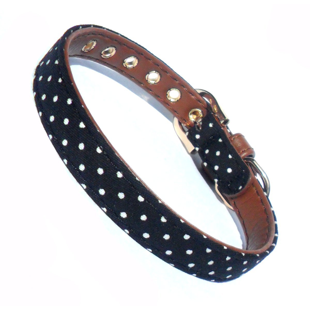 Polka Dot Fabric Dog Collar - Zoomies