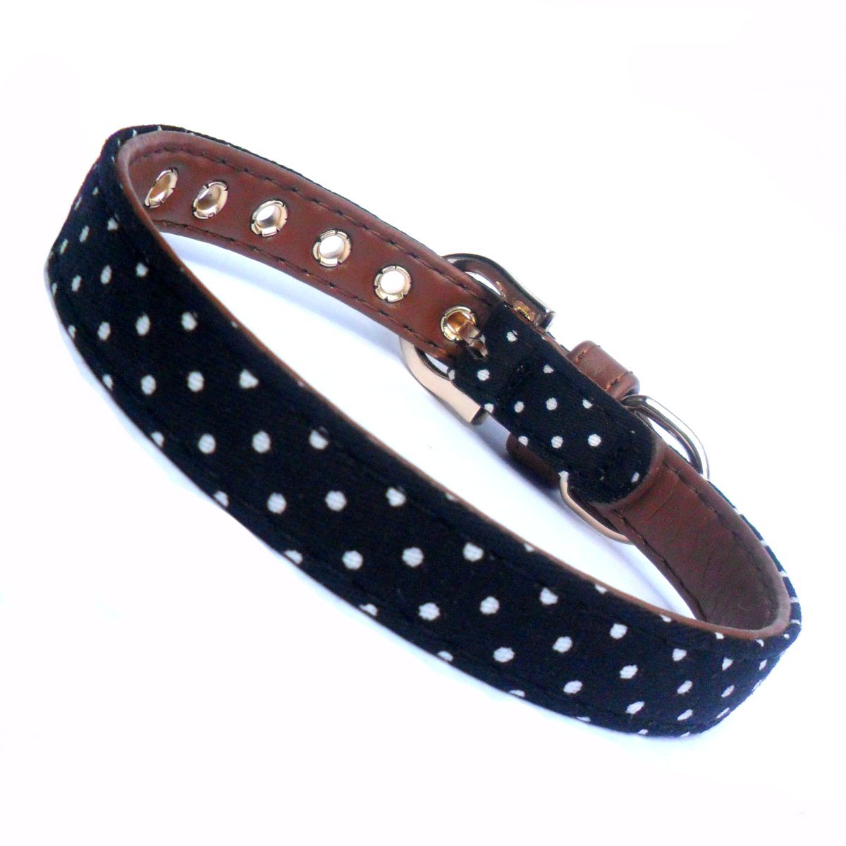 Polka Dot Fabric Dog Collar - Zoomies