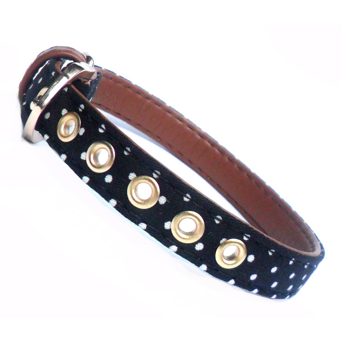 Polka Dot Fabric Dog Collar - Zoomies