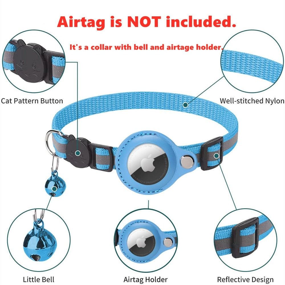Reflective Airtag Case Collar - Zoomies