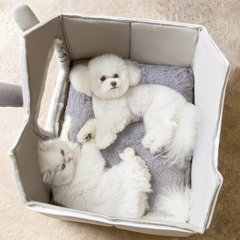 Removable Roof Plush Pet House - Zoomies