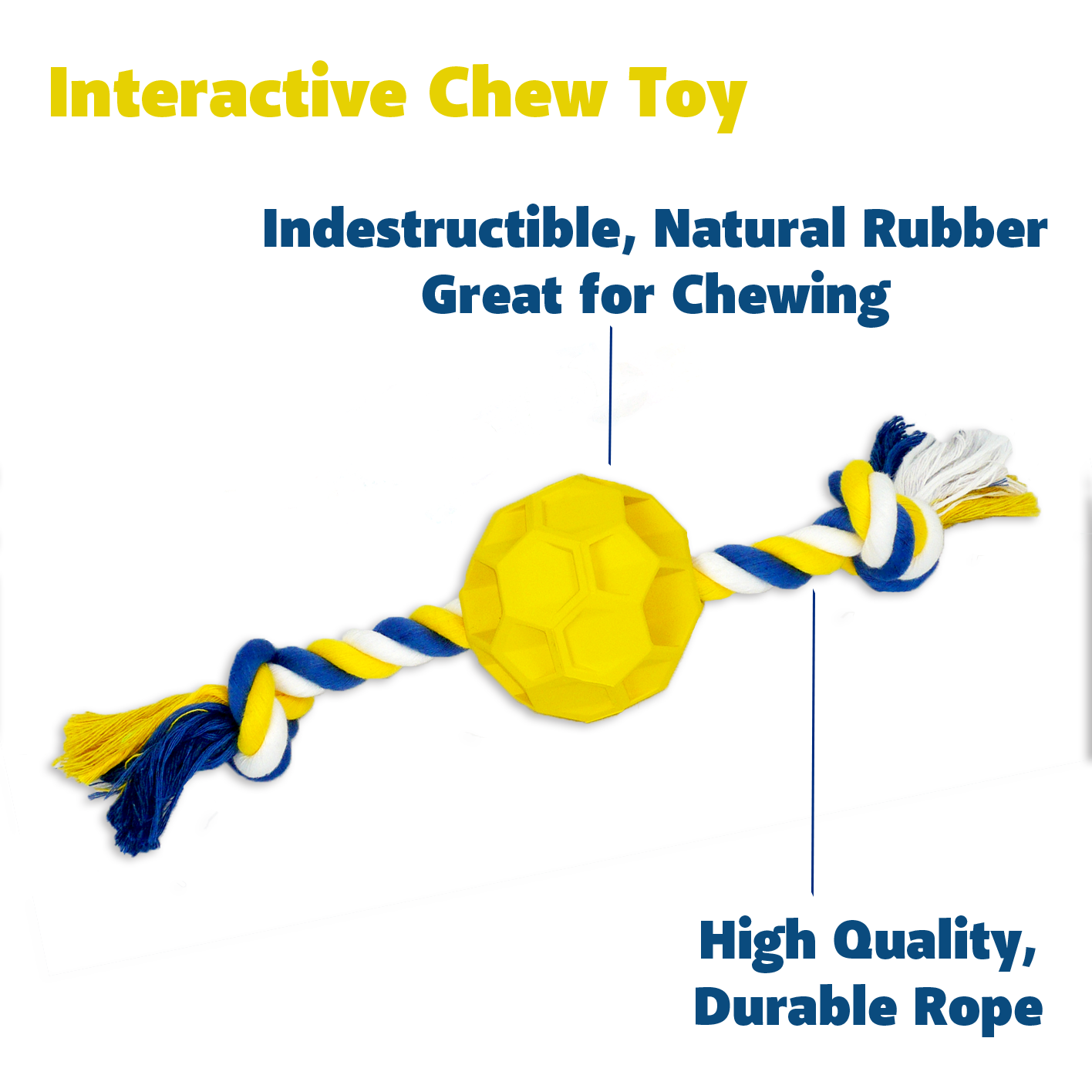 Rubber Soccer Ball Chew Toy - Zoomies