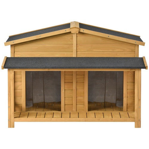 Large Wooden Dog House - Zoomies