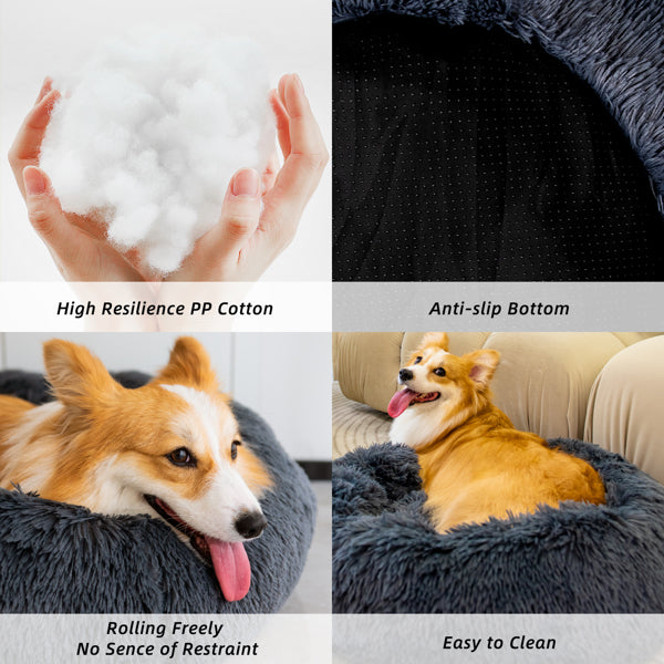 Anti Anxiety Fluffy Dog Bed - Zoomies