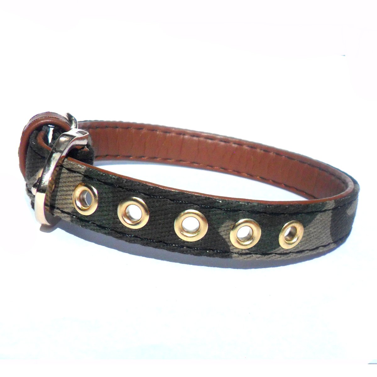Brown Vegan Leather Collar - Zoomies
