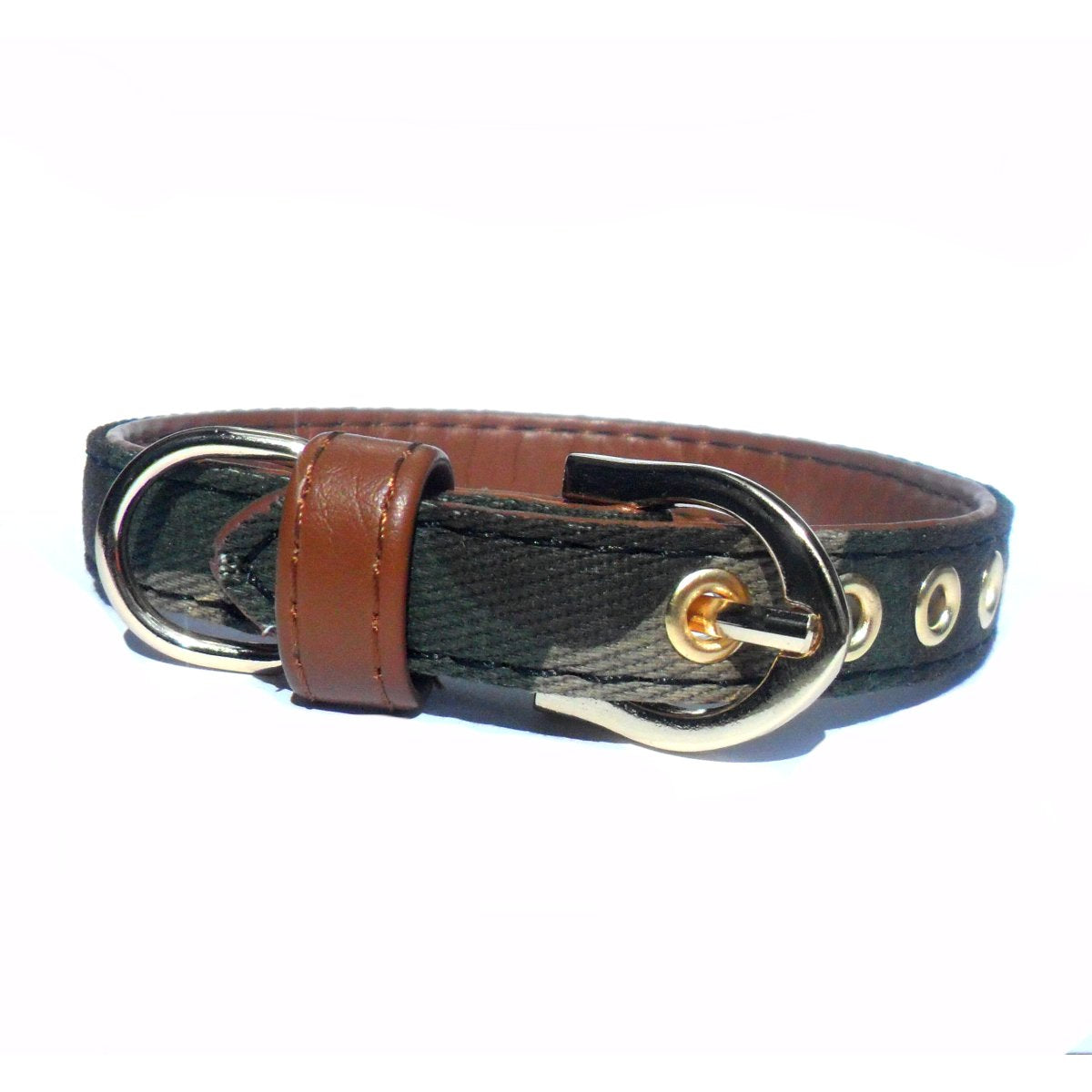 Brown Vegan Leather Collar - Zoomies