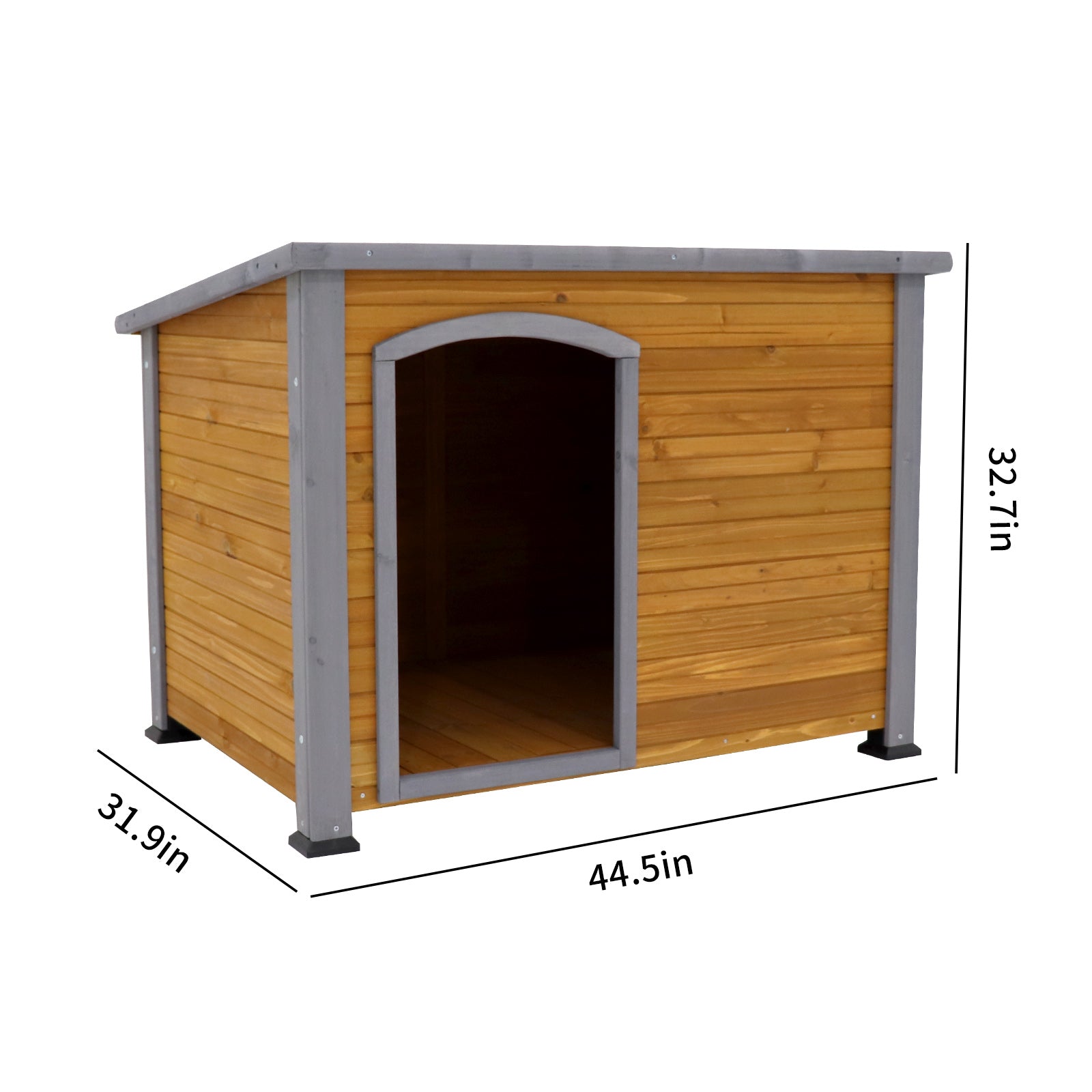 Wooden Dog House - Zoomies