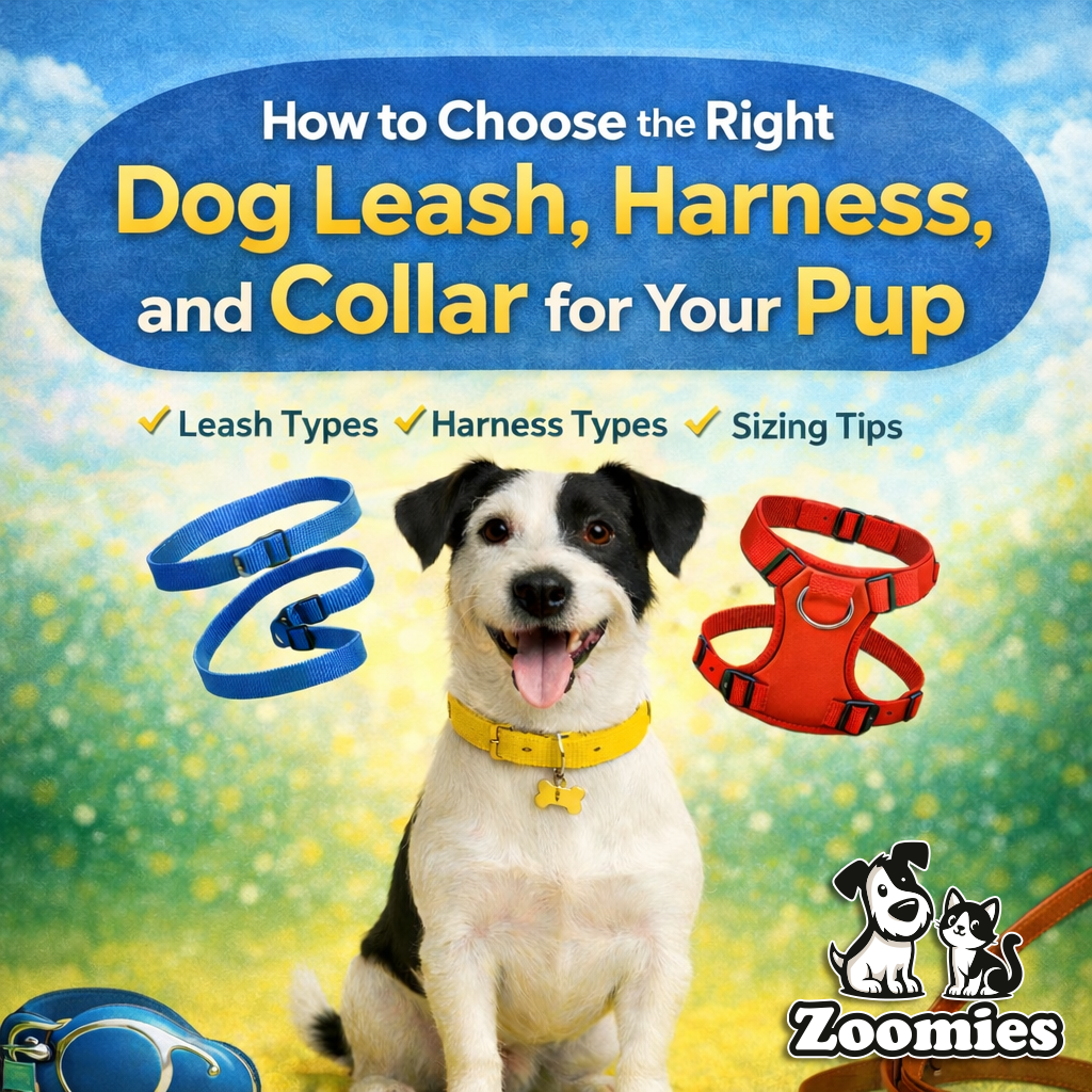 How to Choose the Right Dog Leash, Harness, and Collar for Your Pup