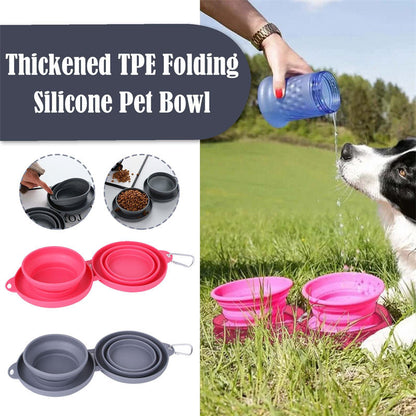 Rubber Foldable Double Bowl - Zoomies