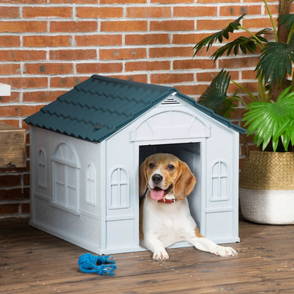 Paw Hut Plastic Dog House For Medium And Small Dogs, Water Resistant