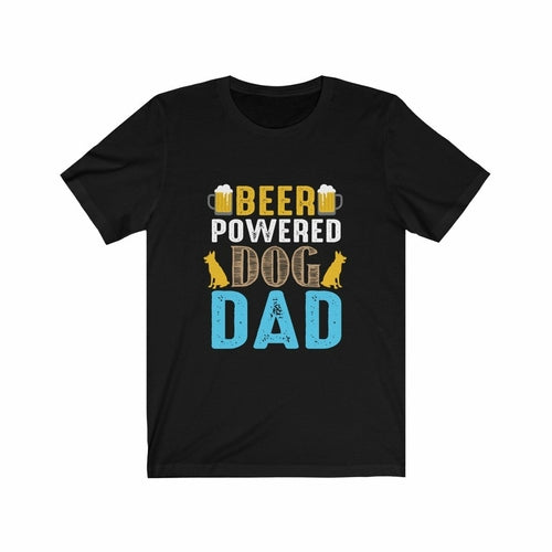 Beer Powered Dog Dad Funny T-Shirt