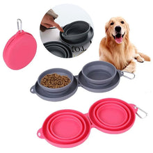 Rubber Foldable Double Bowl - Zoomies