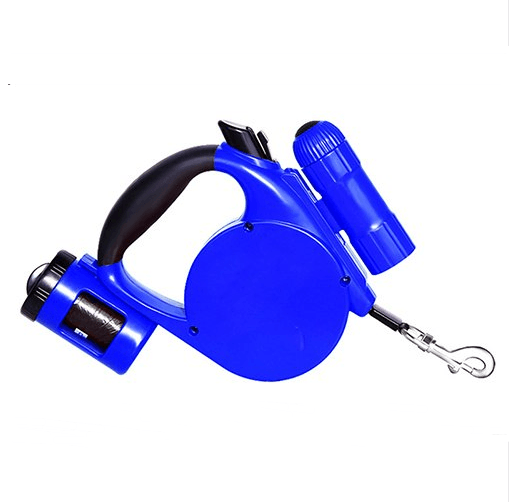 Nightwalk 4.5M Led Light And Waste Bag Dispenser Retractable Dog Leash - Zoomies