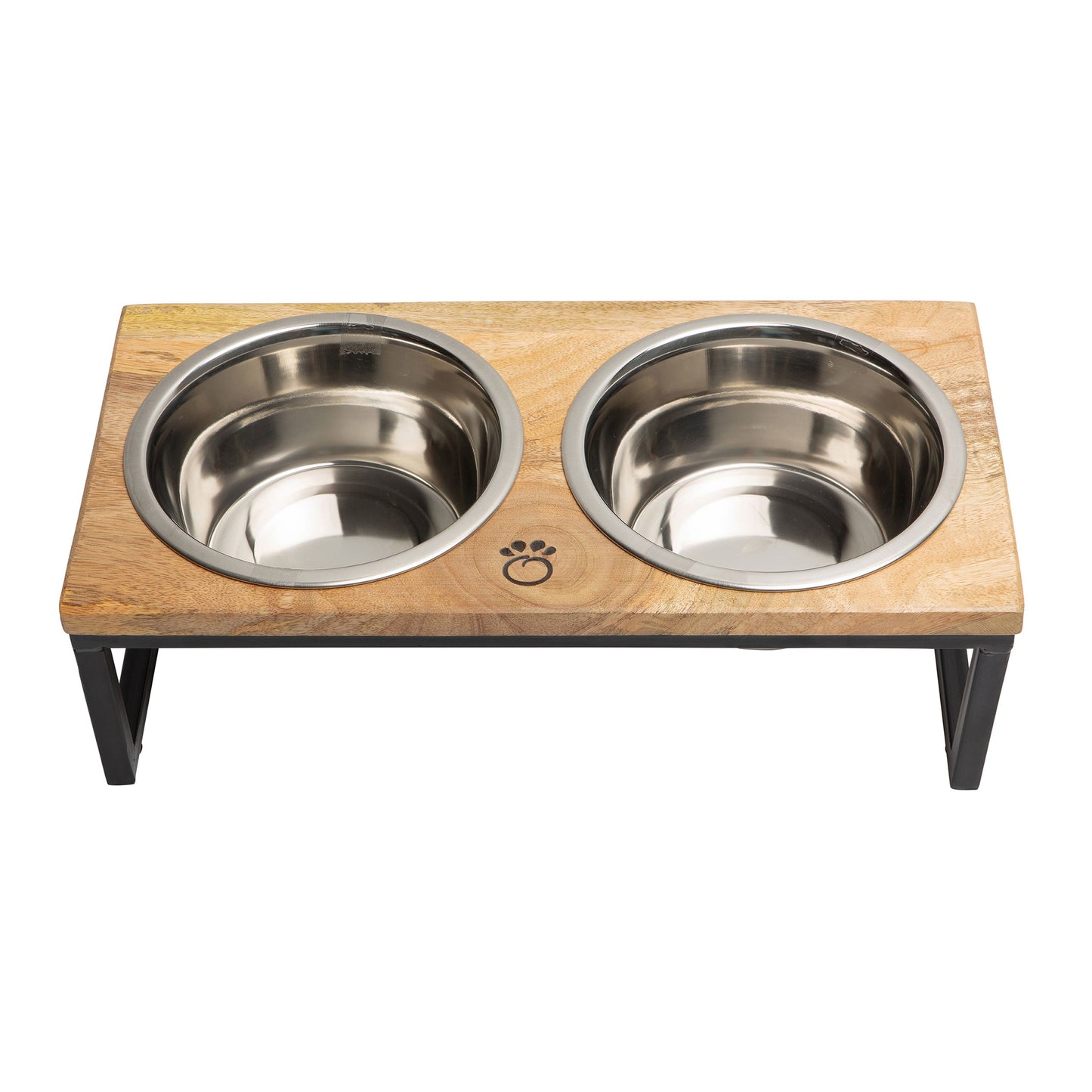 Wood & Metal Elevated Feeder - Zoomies