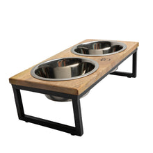 Wood & Metal Elevated Feeder - Zoomies