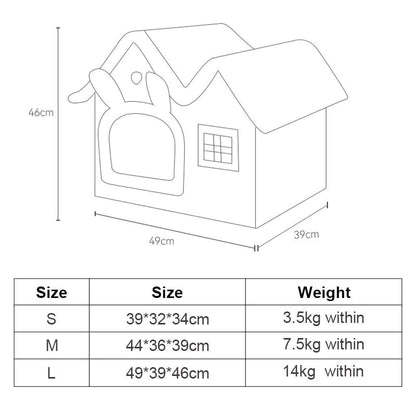 Removable Roof Plush Pet House - Zoomies