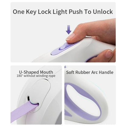 Automatic Retractable Lighting Leash - Zoomies