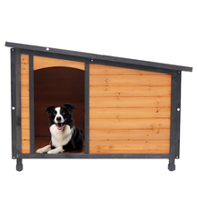 House Wooden Dog Kennel - Zoomies