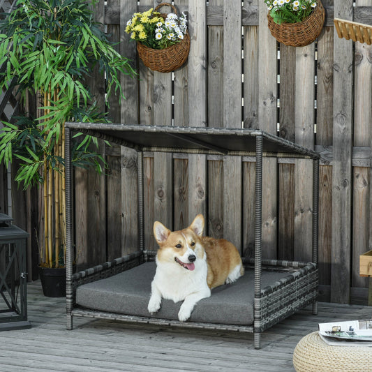 PawHut Wicker Dog House - Zoomies