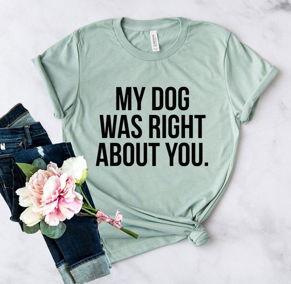 DT0523 My Dog Was Right About You Shirt