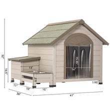 Outdoor Fir Wood Dog House - Zoomies