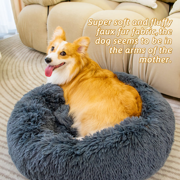 Anti Anxiety Fluffy Dog Bed - Zoomies