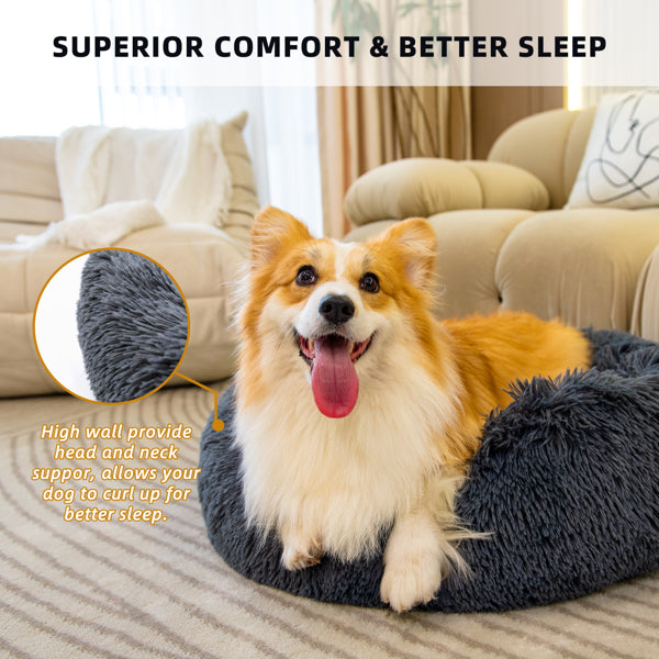 Anti Anxiety Fluffy Dog Bed - Zoomies