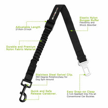 2 Pack Adjustable Dog Harness For Car Seatbelt Connector Restrain