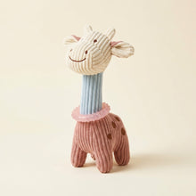 Pet Life 'Giraffe-Cow' Plush Squeaking and Rubber Teething Newborn Puppy Dog Toy